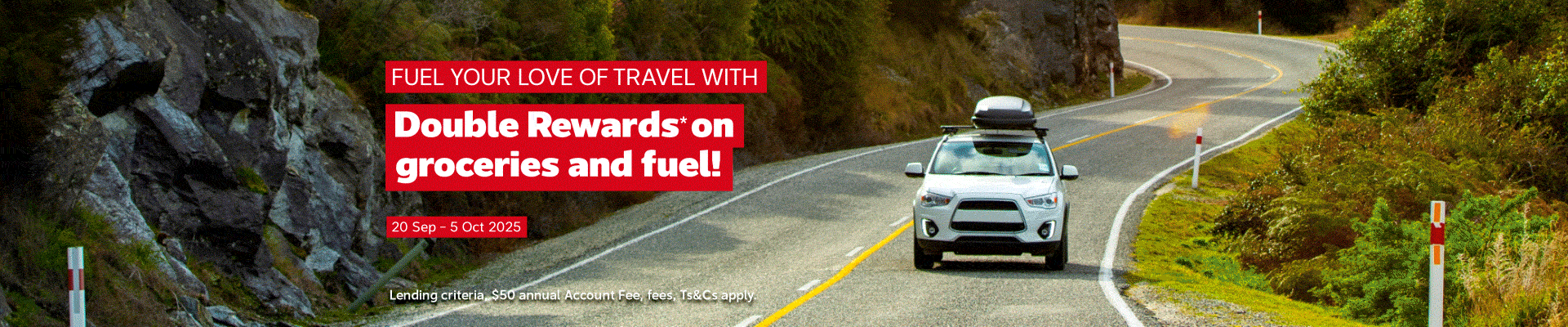 Double Rewards on Grocery & Fuel