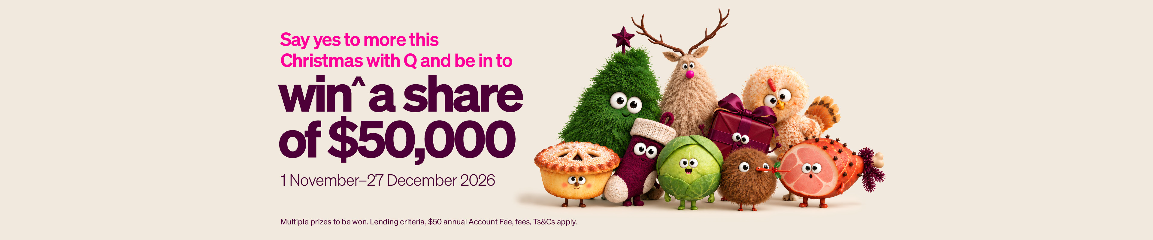 Win a share of $50,000