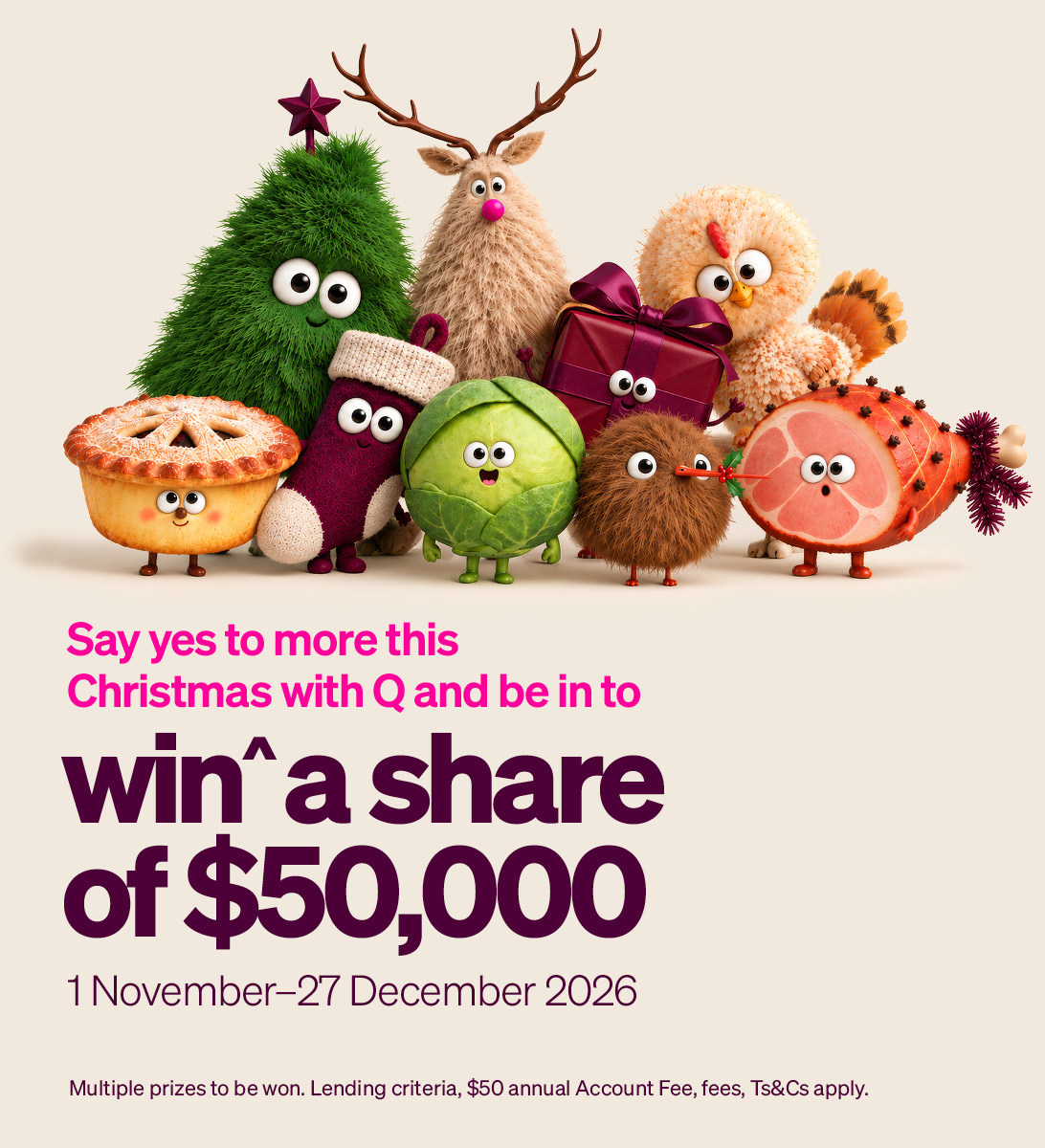 Win a share of $50,000