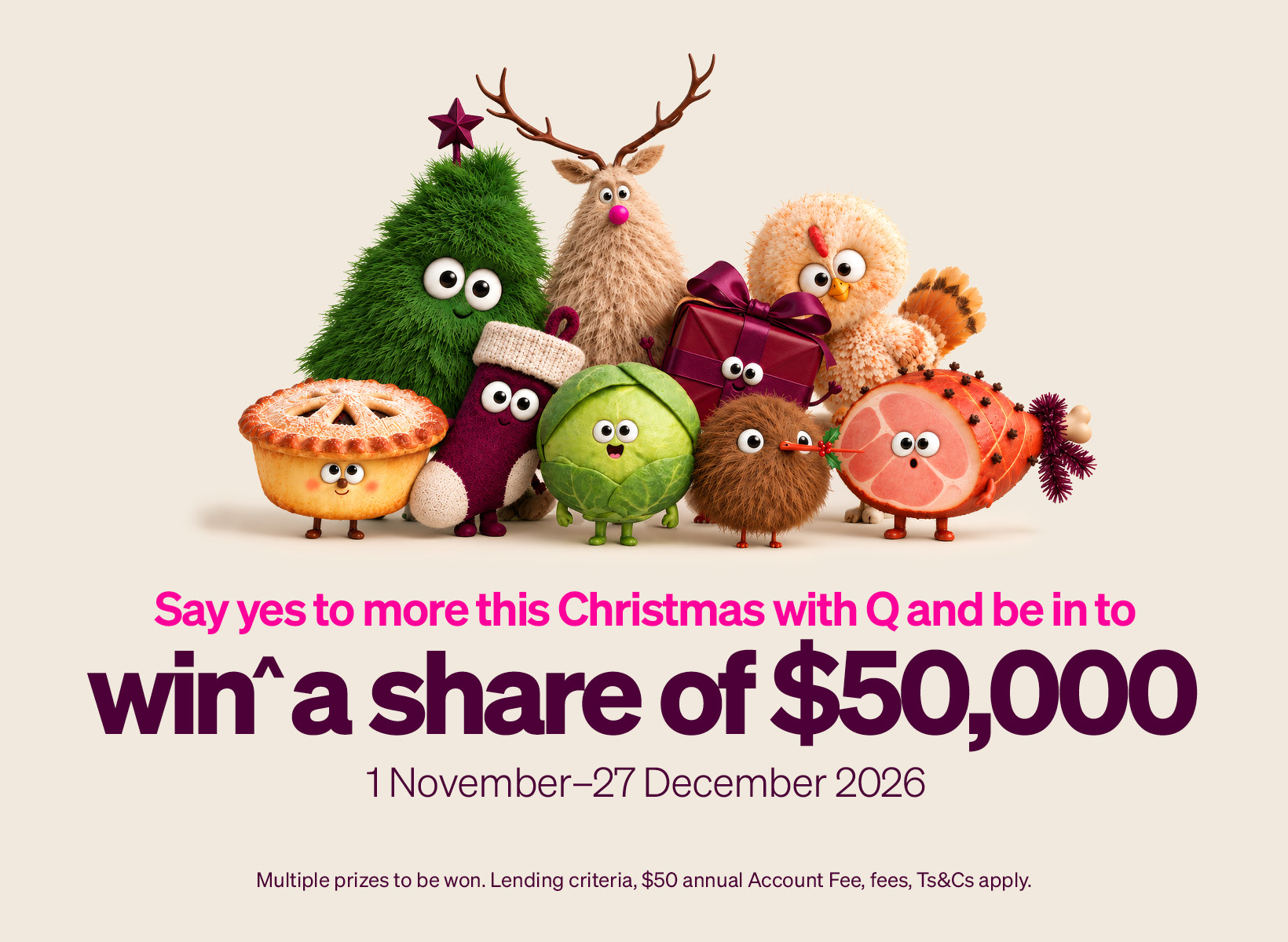 Win a share of $50,000