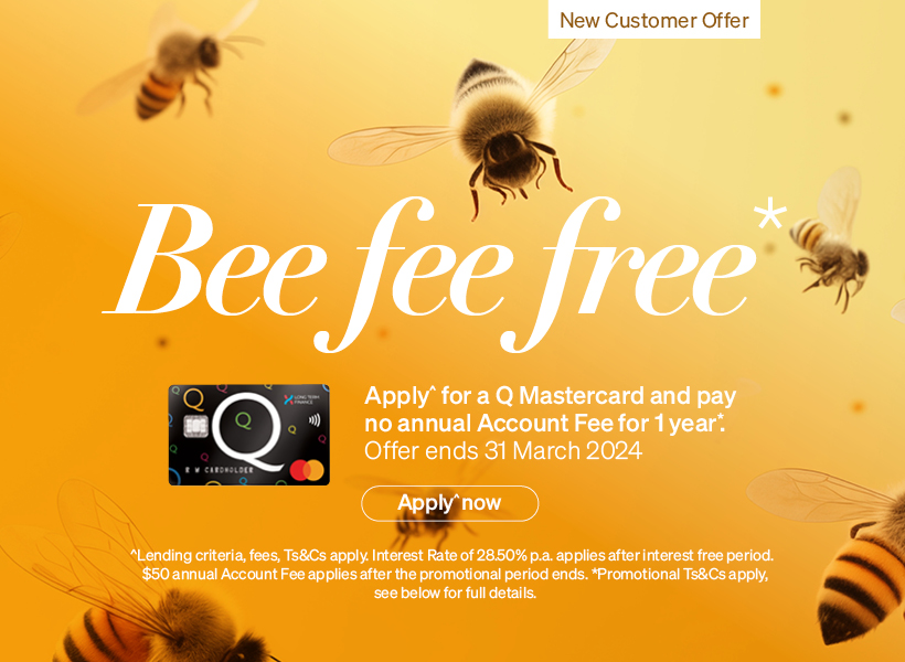 Pay No Annual Account Fee For 1 Year* With Q Mastercard Q Cards